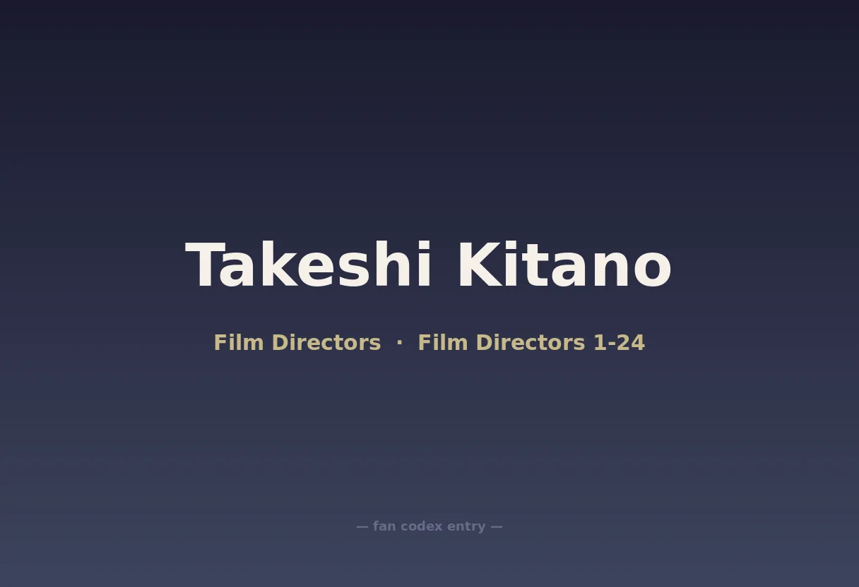 Takeshi Kitano